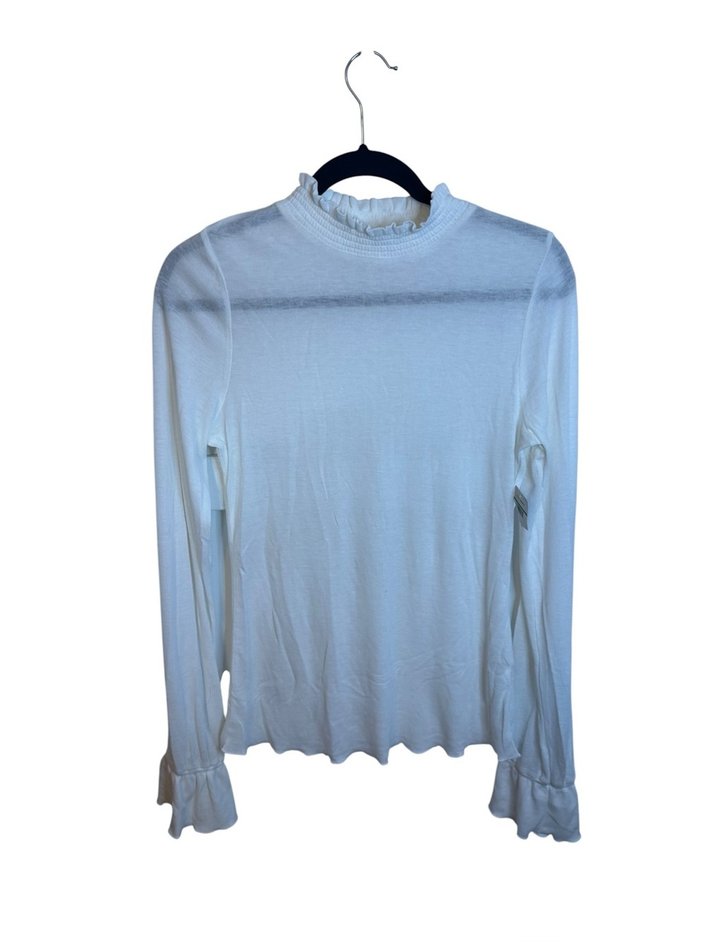 NWT Intimately Free People Ivory Smocked Mock Neck Top